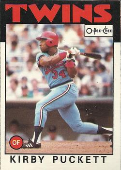 1986 O-Pee-Chee Baseball Cards 329     Kirby Puckett